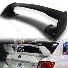 PRIMER BLACK ABS REAR TRUNK SPOILER WING FIT 08-14 SUBARU IMPREZA WRX STI 4-DOOR