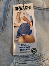 Rewash Brand Jean Shorts 1/25 The Wedge Super High Rise New Very Short ADORABLE