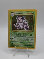Nidoking 11/102 Base Set Holo Rare - Pokemon TCG - MP
