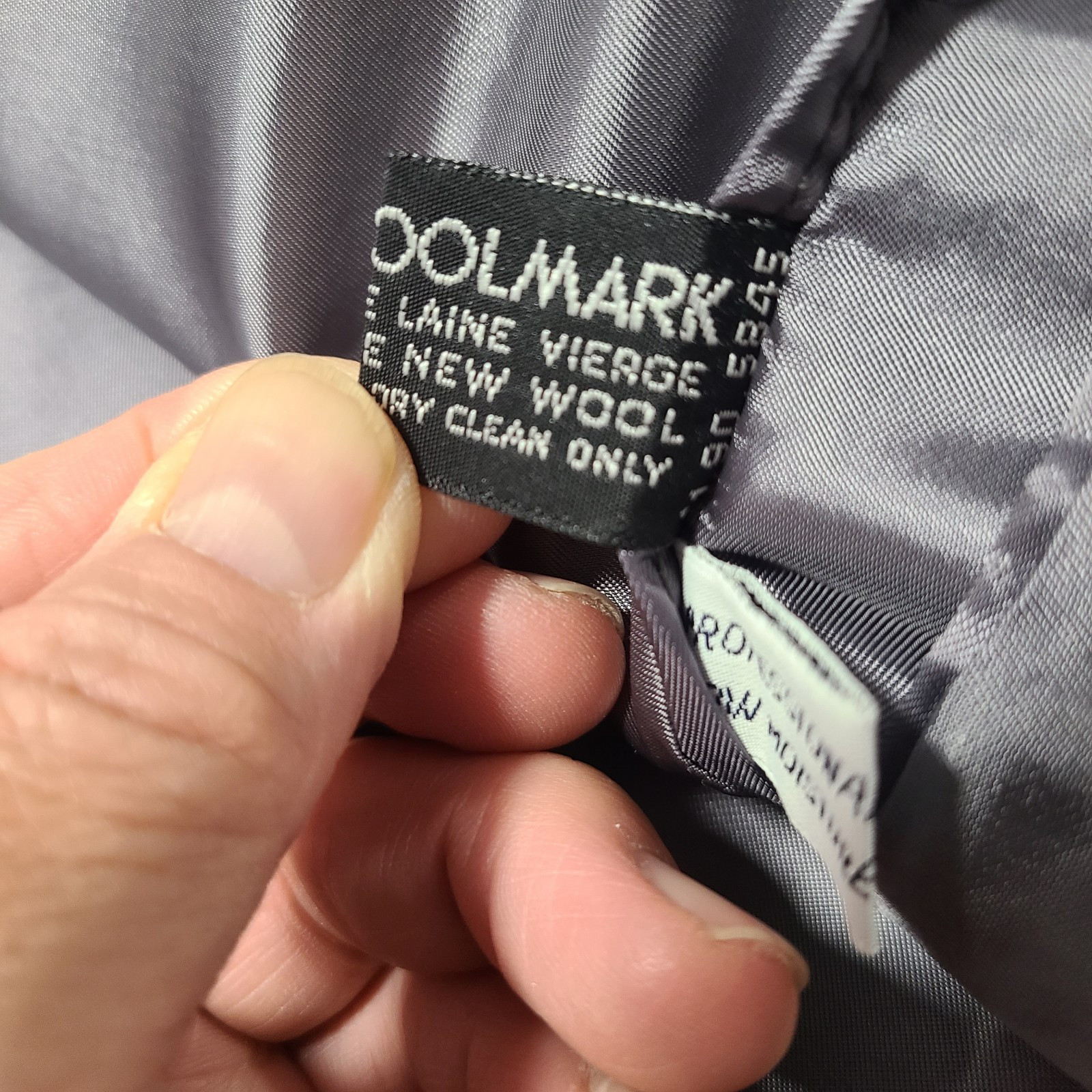 Giacca tuta uomo YSL Yves Saint Laurent grigio scuro lana cappotto sportivo blazer EXC CON