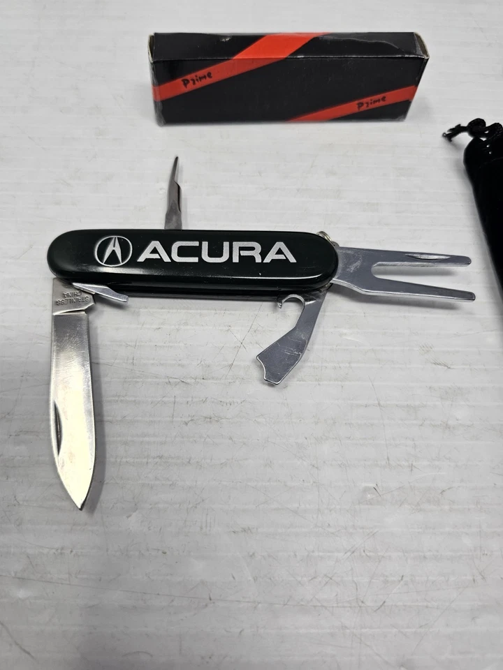 Navaja suiza Acura con estuche limpia multiusos utilitaria negra Foto 3 de 4