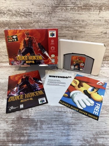 Duke Nukem 64 N64 Nintendo 64 Complete CIB! Very Good Condition! RARE!
