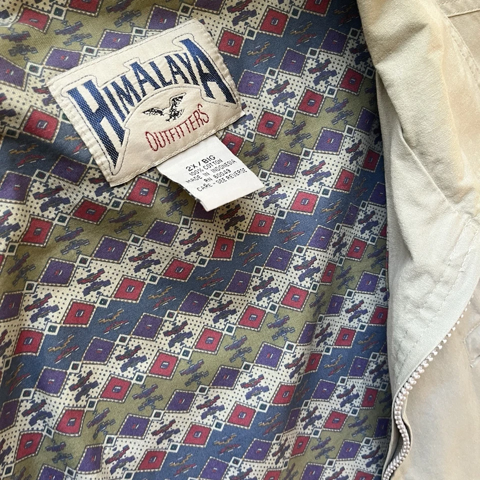 Винтажная выцветшая куртка Himalaya Outfitters с ацтекским принтом размер XXL - Изображение 2 из 4