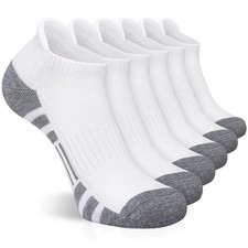 Ankle Athletic Running Socks Low Cut Sports Socks Breathable Cushioned Tab So...