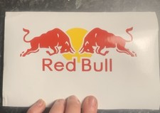 Adesivo vinile Red Bull 6”x2,5” moto uomo grotta home bar veicoli da corsa