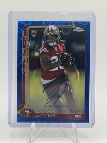 2025 Topps Chrome Jordan James Blue Lava Refractor (RAW)