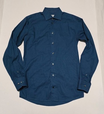 Eton of Sweden Herren Slim Fit formelles Hemd Small 15'' Top Zustand