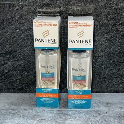 2 Lot Pantene Pro-V Smooth Lisse Serum Lightweight 24Hr Humidity Control 1.7oz