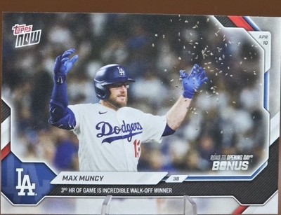 2026 Topps Now Bonus Card ODB-1 Max Muncy   3 HRs in 1 game Dodgers In Hand!  