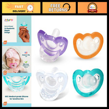 Natural Shaped Orthodontic Pacifiers for Babies 3 Months, BPA-Free, 6 Pack Vari