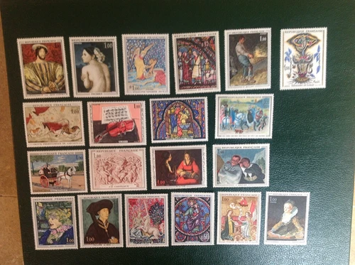 France paintings 20  stamps MNH