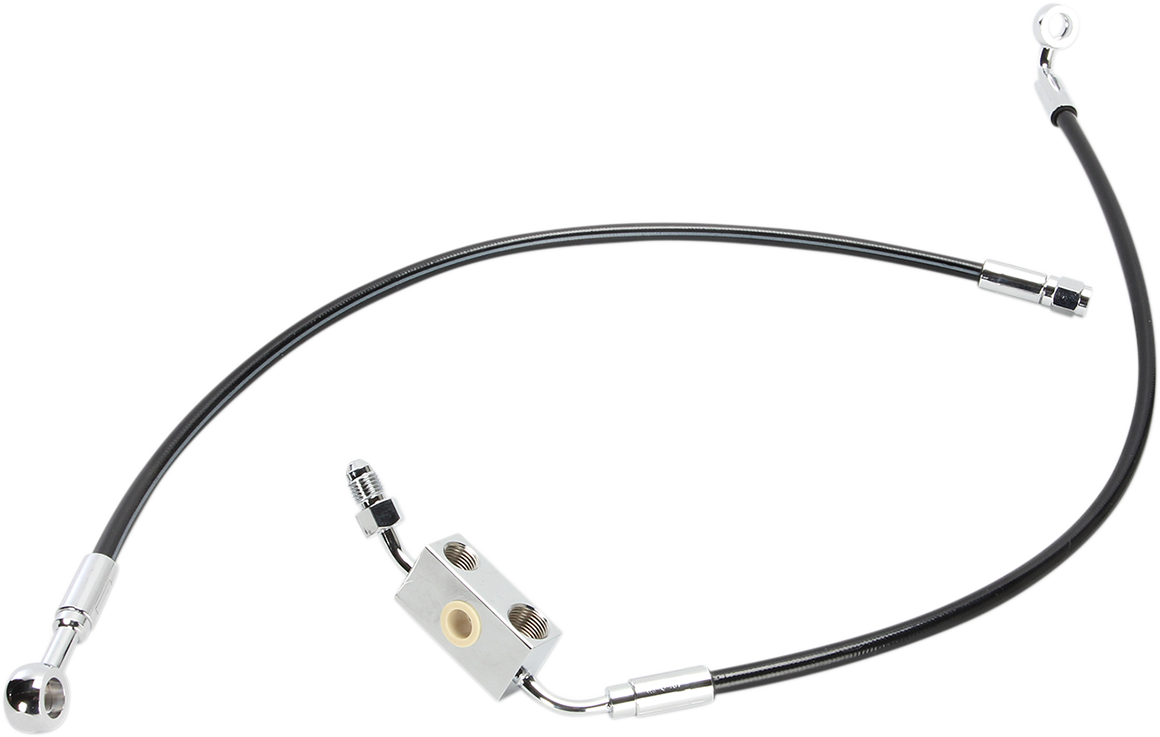 XR Front Brake Line Kit Black Chrome NonABS 21in. Harley Sportster 883