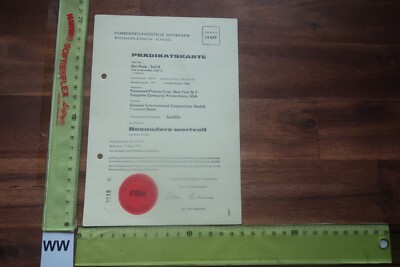 Prädikatskarte Kino Film DER PATE TEIL II 1974 Paramount Pictures