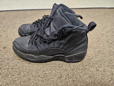 Air Jordan 12 Winterized Black Size 6y