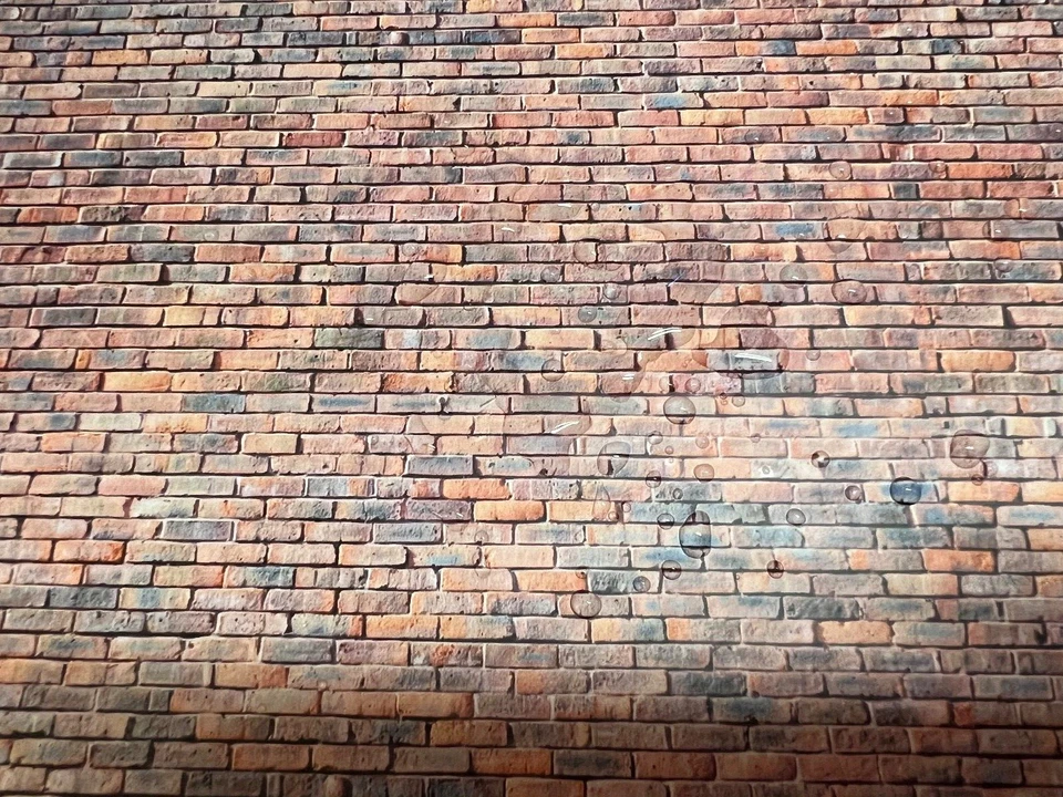 Waterproof G Scale Lt Calico Brick Model Train Scenery Sheets - Pack of 5 Sheets - Image 2 of 3