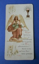 Santino HolyCard Santa Lega Eucaristica 805 Angelo Calice Comunione 1910
