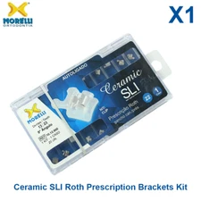 Dental Orthodontic Morelli Ceramic SLI Roth Prescription Brackets Kit 20pcs