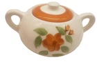 Vintage Stangl Pottery Bittersweet Covered Sugar Bowl Orange Floral
