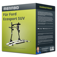 Menabo FahrradträGer Cobra Schwarz/Silber FüR Ford Ecosport SUV 2 FahrräDer NEU