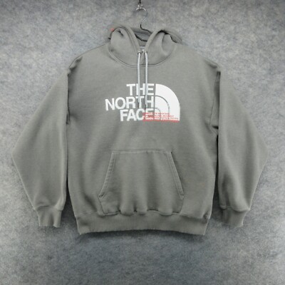 North Face Hoodie Mens Large Gray Coordinates Pullover