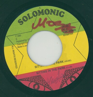 '' SITTING IN THE PARK.'' bunny wailer. SOLOMONIC 7in 1990.