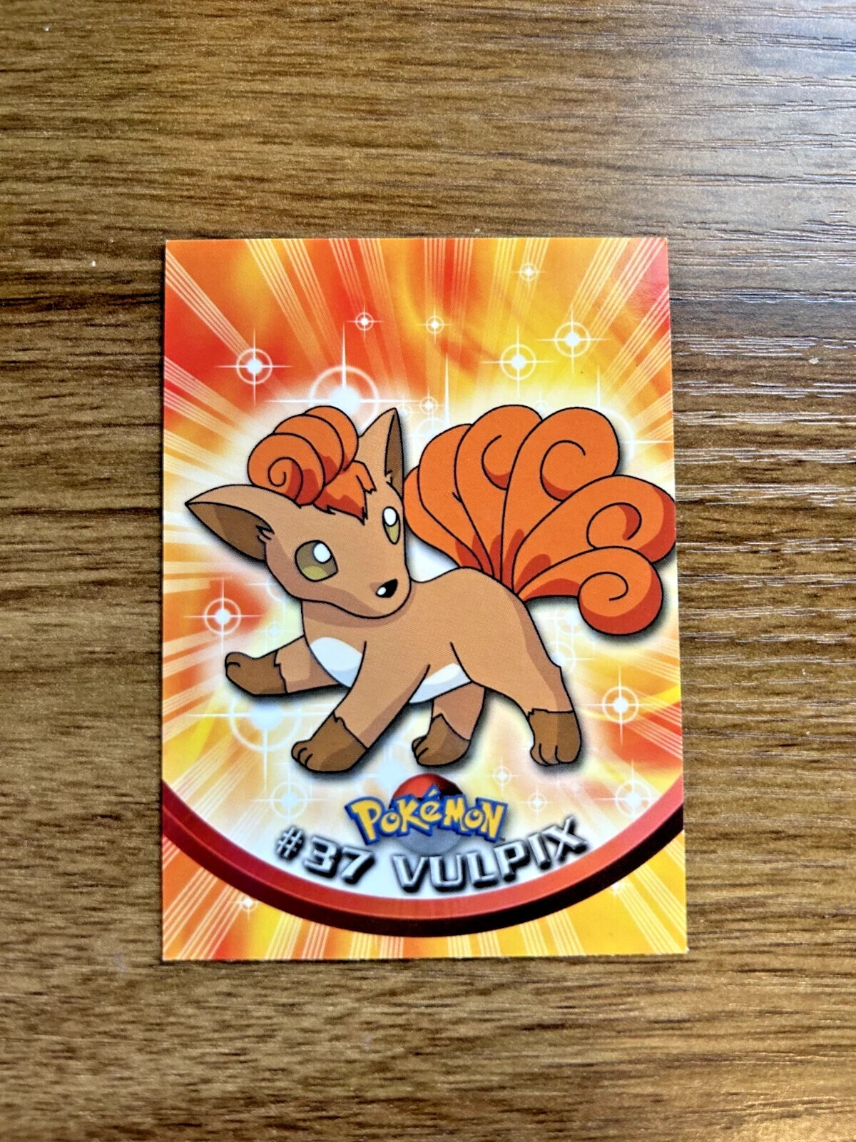 #37 Vulpix - Pokemon Topps Card TV Animation Edition