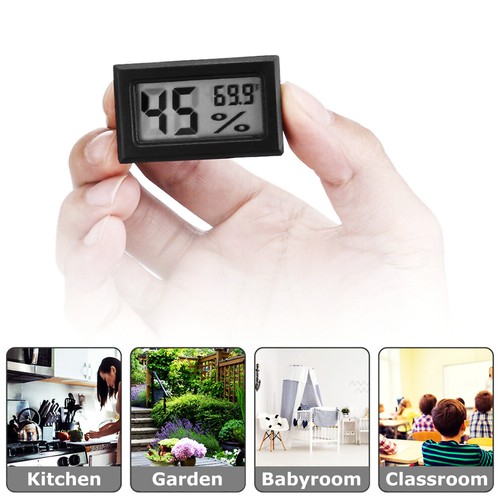 Digital LCD Hygrometer Humidity Meter Tester Reptile Temperature Thermometer US - Picture 9 of 14