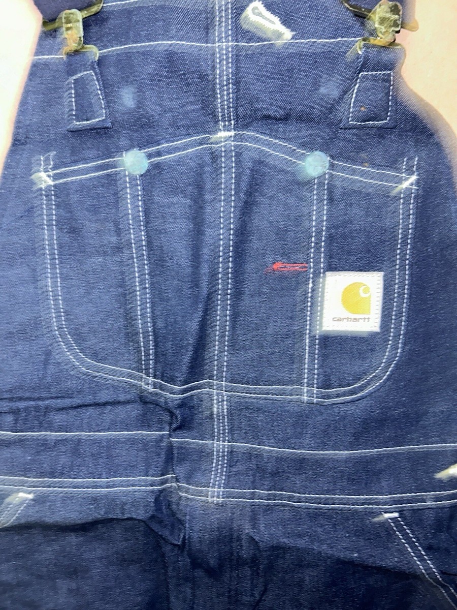 Vintage 1990's Carhartt Denim Bib Overall, Deadstock NWT, Size