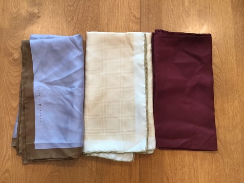 AUTHENTIC ROBERT TALBOTT SILK ITALY POCKET SQUARE HANKY + 2 FREE - Picture 8 of 8
