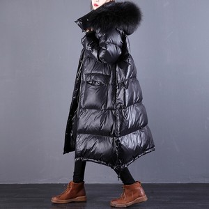 shiny oversized puffer jacket