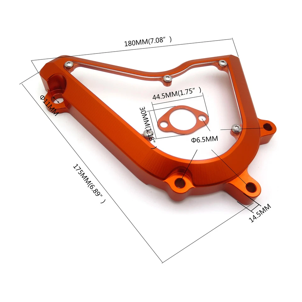 Cubierta de cadena protectora de piñón delantero para motocicleta para KTM DUKE/RC 390 250 2017-2020 Foto 2 de 4