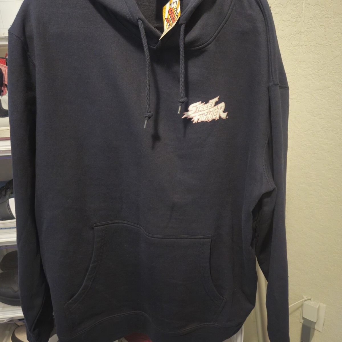 Street Fighter Hoodie X Brisco Brand Vgt Size 2XL Navy Blue