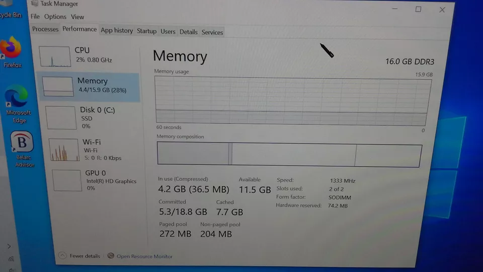 HP Pavilion 22-a113w 16GB/Memory- 256'SSD AiO - Windows-10 TouchSmart Screen - Image 4 of 4