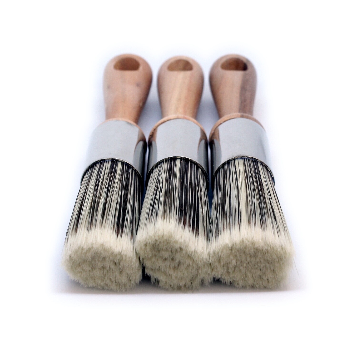 Wholesale lot - Round Blender Furniture Chalk Paint Brush - 1 inch - Boxes of 12