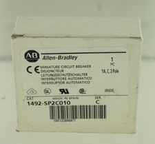 ALLEN BRADLEY AB 1492-SP2C010 MINIATURE CIRCUIT BREAKER 1A 2P NEW