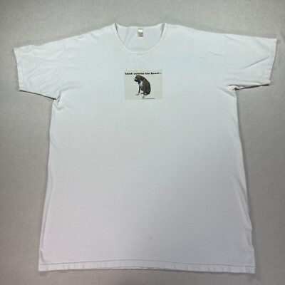 VTG ANVIL Wearable Vegetables T-Shirt Adult OS Logo Think Outside The Boxer