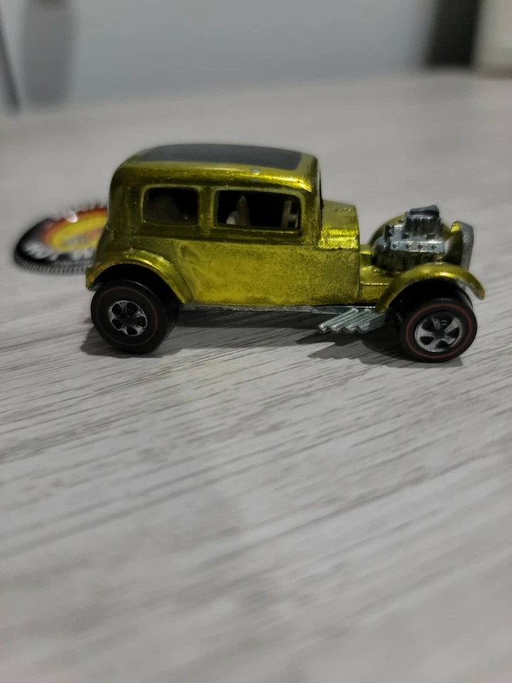 Hot Wheels Vintage Redline 1968 Classic '32 Ford Vicky Lime Original Não Restaurado - Imagem 4 de 4
