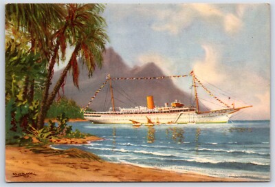 Postcard SS Stella Polaris Steamer Ship Clipper Cruise Line V23