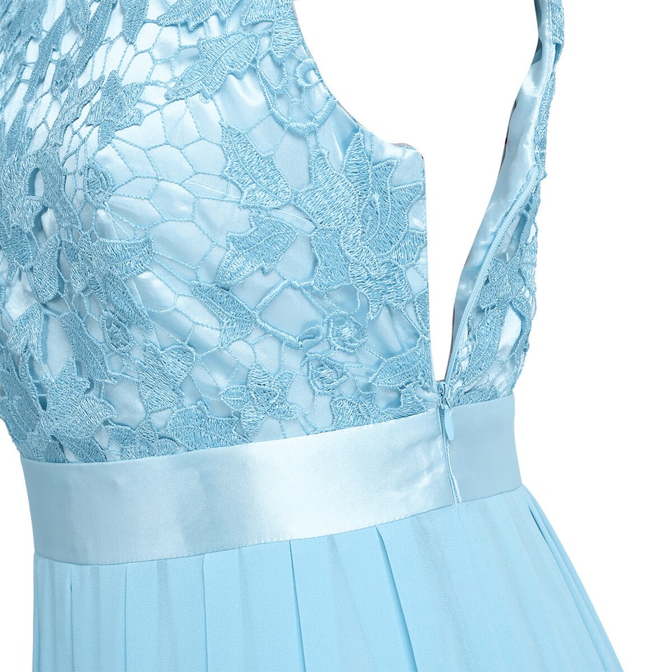 Vestidos largos de chiffon estilo princesa con abertura Orquídea Tallas Grandes