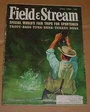 4/1964 Field & Stream Magazine Garcia Mitchell Fold Out