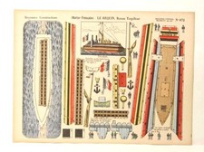 Imagerie D  Epinal No872 Le Requin Bateau Torpilleur,Moyennes Constructions model