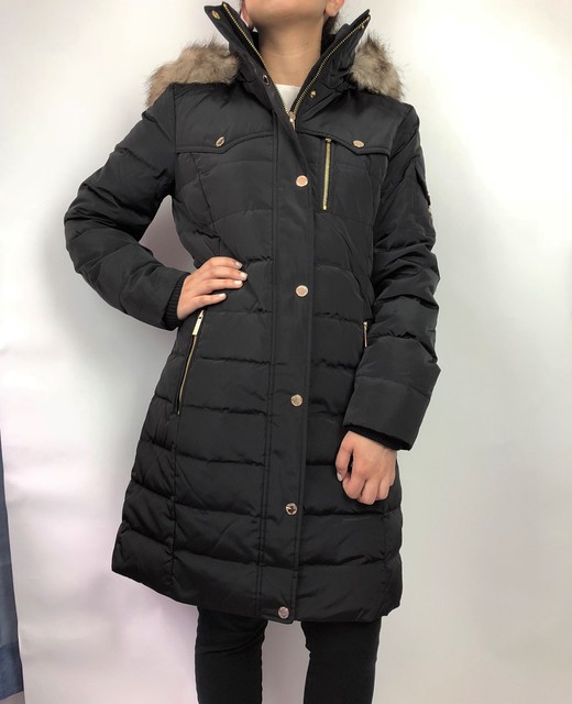 michael kors down vest with hood