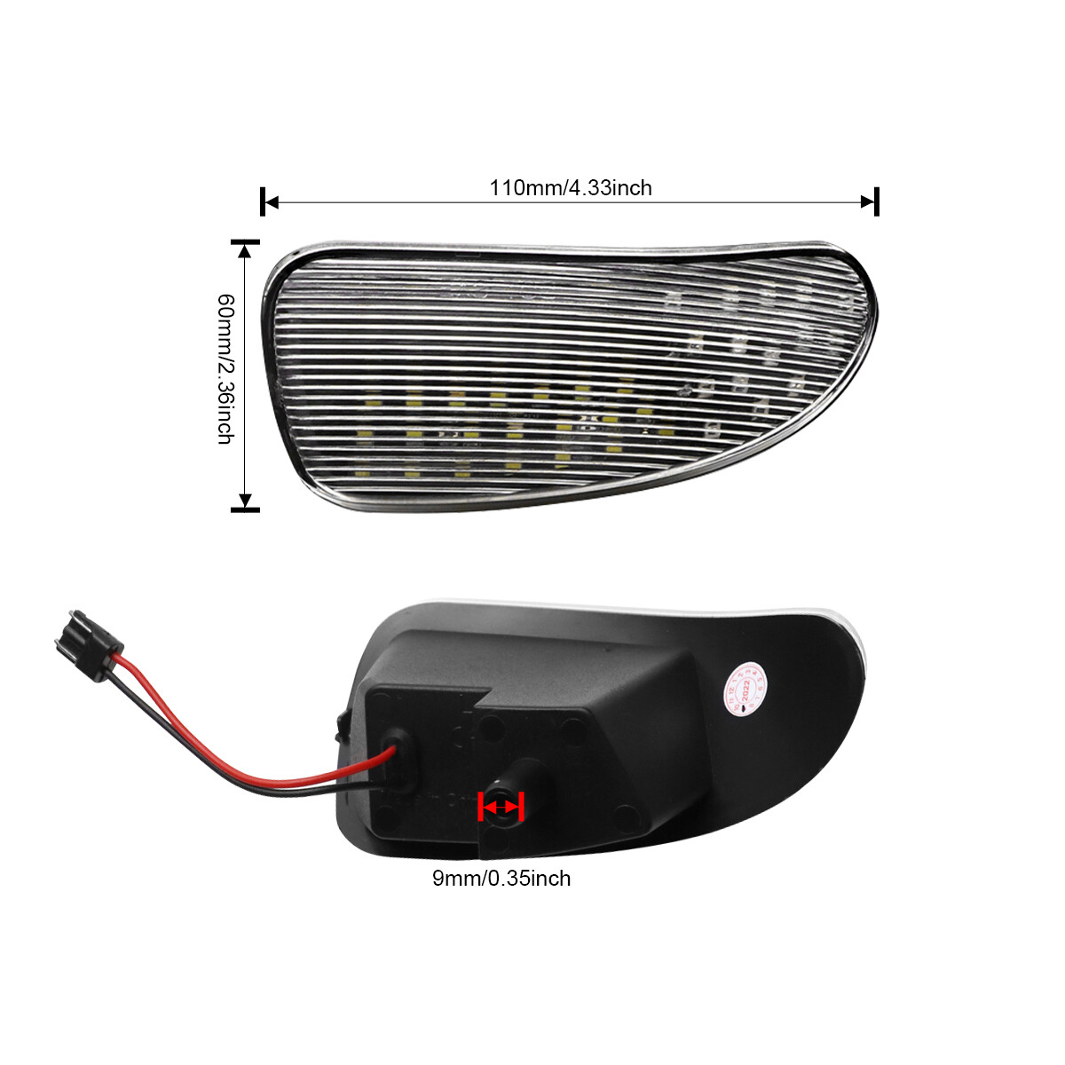 2X LED Door Courtesy Light Lamp For 1997-2003 Ford F150 Super