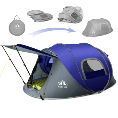 2-4 Person Automatic Instant Throw Pop Up Tent Canopy Portable for Camping