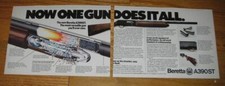 Pubblicità pistola Beretta A390ST 1993 - Ora una pistola fa tutto