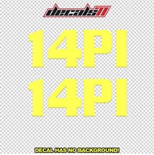 Big Tex Trailers 14pi Decal Bigtex - Set Of 2 - Decals Stickers