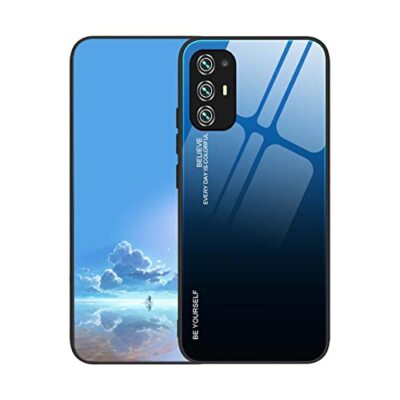LINER Cover per Oppo Reno 6 PRO 5G (Reno6 PRO 5G), Silicone Morbido Ultra Sottile Custodia, Ibrido TPU Cover Cuscino d'Aria Tecnologia Paraurti in Gel Custodia a Protezione Completa - Blu