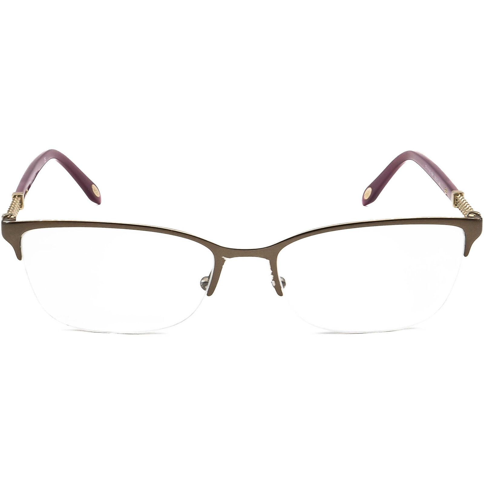 Tiffany & Co. Eyeglasses TF 1111-B 6081 Brown/Purple Half Rim Italy 53[]17  140