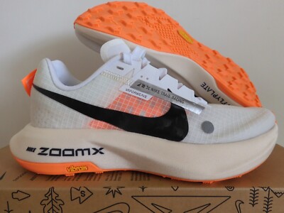 WMNS NIKE ZOOMX ULTRAFLY TRAIL PROTOTYPE WHITE-BLACK-ORANGE SZ 5.5 [DZ0489-100]