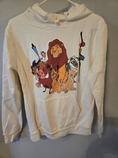 Disney's The Lion King Hoodie. White Juniors Size Small 3-5 